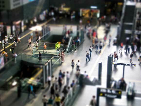 tilt shift fotografering