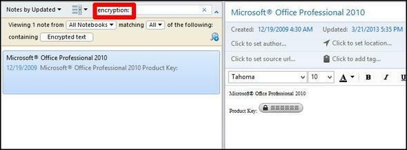 20 Evernote-søkefunksjoner du bør bruke kryptering