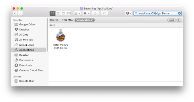 Slik deaktiverer du irriterende MacOS High Sierra Upgrade-varsler Slett Mac OS High Sierra-oppdatering