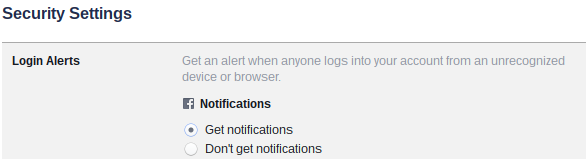 Facebook-Notification-sikkerhet