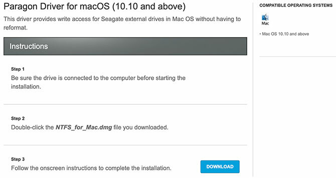 Paragon NTFS driver for macOS fra Seagate