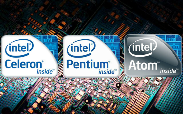 celeron pentium atom logoer