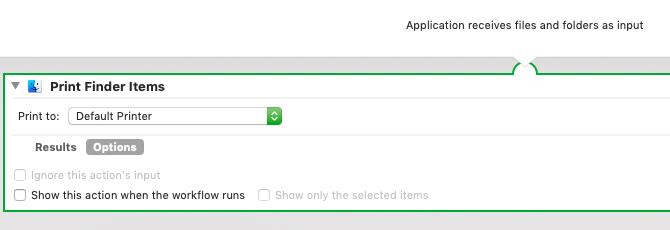 Automator-app for å skrive ut dokumenter på Mac