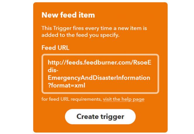 IFTTT Ny RSS Feed Trigger