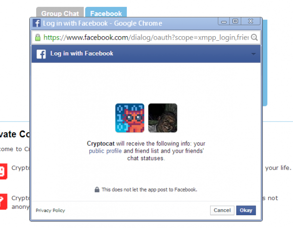 cryptocat-facebook-autorisasjon