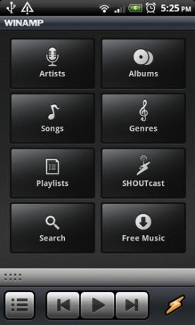 Winamp slipper Android Media Player 1.0 [News] hjem