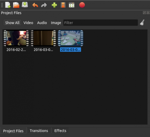 Linux OpenShot 2.0-filer