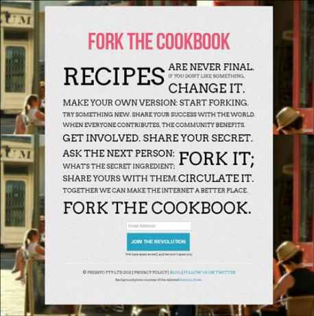 Start gaffel: Open Source Inspiration kommer til matlaging og oppskrifter med gaffel Cookbook ForkTheCookbook06