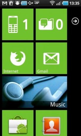 forvandle Android-telefon til Windows 7-telefon