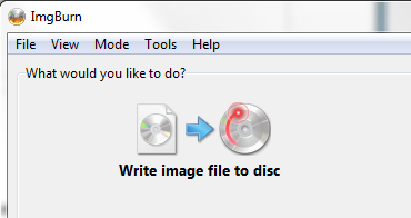 ImgBurn Windows 10-installasjonsmedier