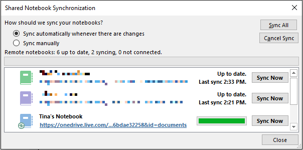 OneNote Sync
