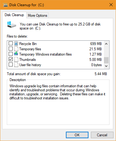 Alternativer for opprydding av Windows Disk