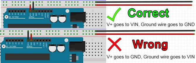 arduino feil vin riktig feil