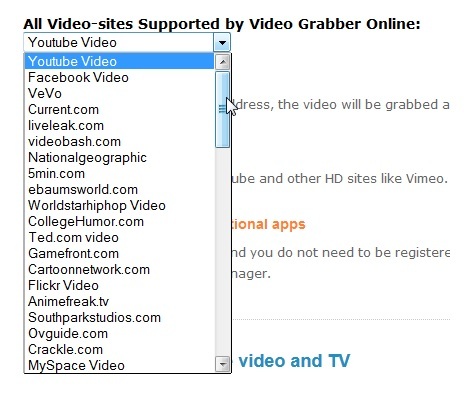 VideoGrabber: En nettapp for å laste ned videoer fra videonettsteder for streaming