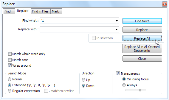 notisblokk csv-fil