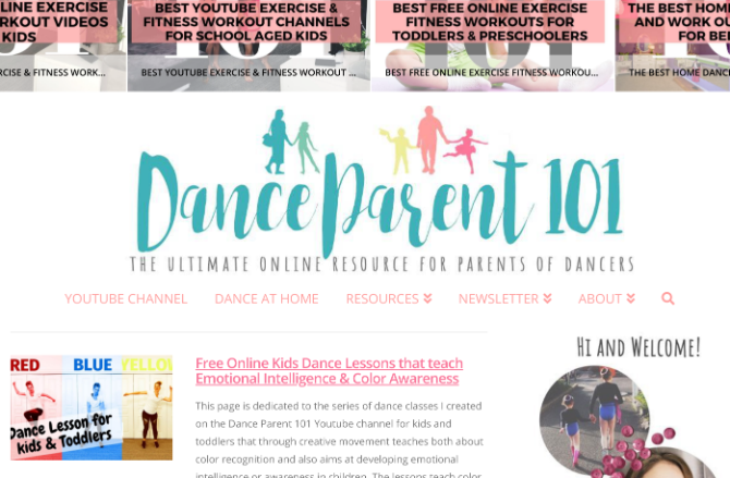 Dance Parent 101 er et lager med gratis danseressurser for barn og foreldre til dansebarn