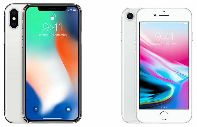 iPhone X og iPhone 8