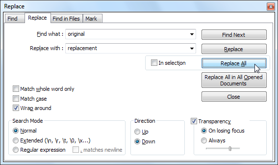 rediger notisblokk for csv-fil