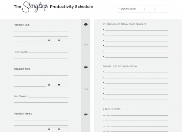 Nye-år oppløsninger-nettsteder-Storyline-Produktivitets Schedule