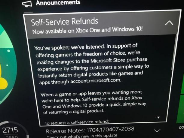 Microsoft avslører Steam-lignende refunderingssystem for Xbox One Microsoft Service Refund Digital Download