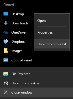 Windows 10 File Explorer Hoppfil