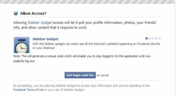 facebook innlogging sidefelt