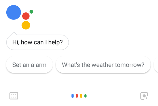 Google Assistant hovedskjerm