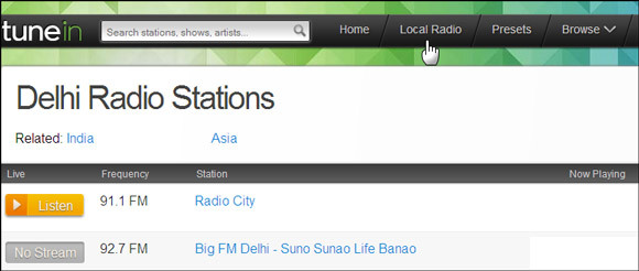 tunein radio for windows