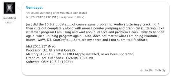 OS X Mountain Lion er langt fra perfekt og her er lyden 1082 xn