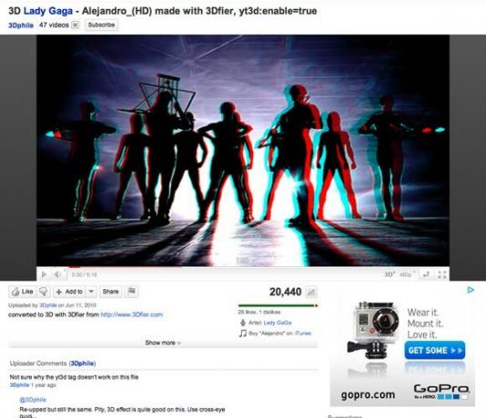 youtube 3d videoer