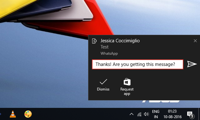 sync-android-meldinger-Windows-action-sentrum-quick-svar-whatsapp
