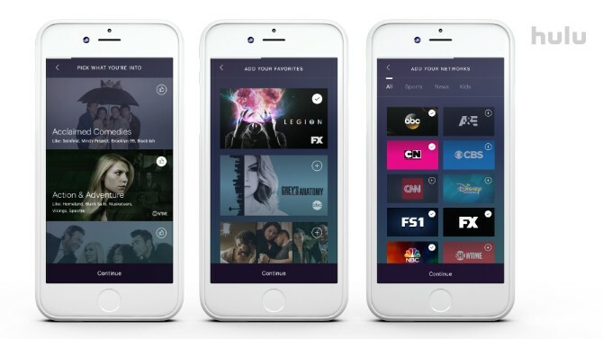 hulu-skjermbilder på iphone