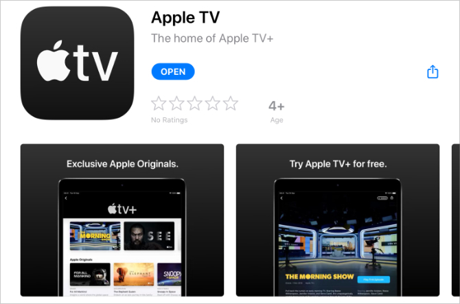 Apple TV i App Store