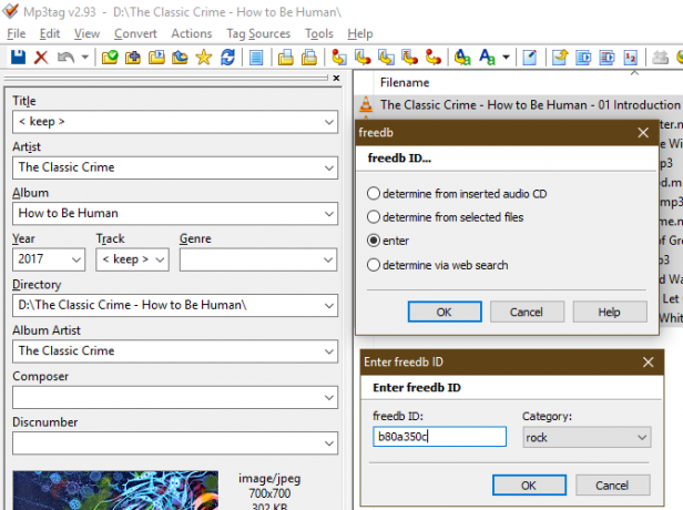MP3-kode Angi freedb-ID manuelt