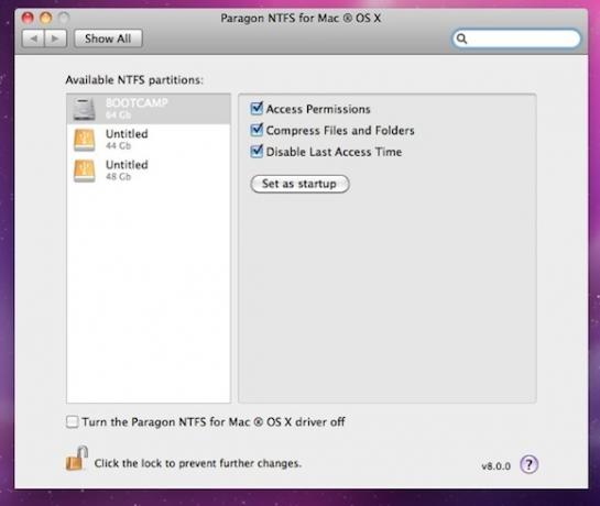 Verdens raskeste NTFS-driver for Mac OS X [Giveaway] -innstillinger