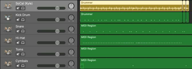 Trommeslagerregion ble til MIDI-trommer