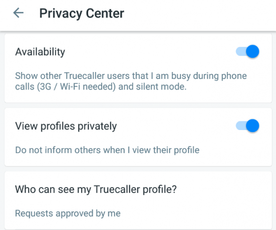 Truecaller personvern