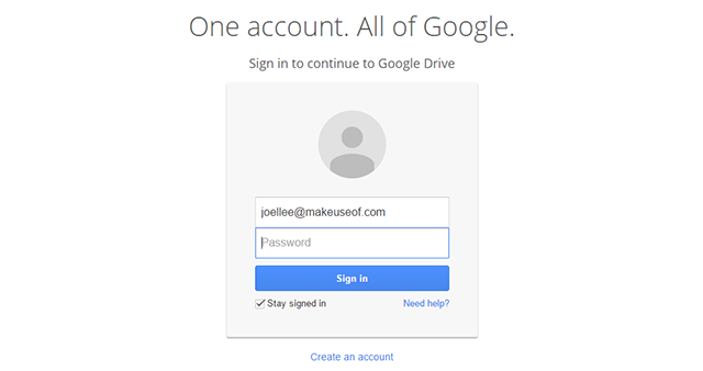 google-drive-pålogging-en