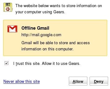 offline Gmail-advarsel