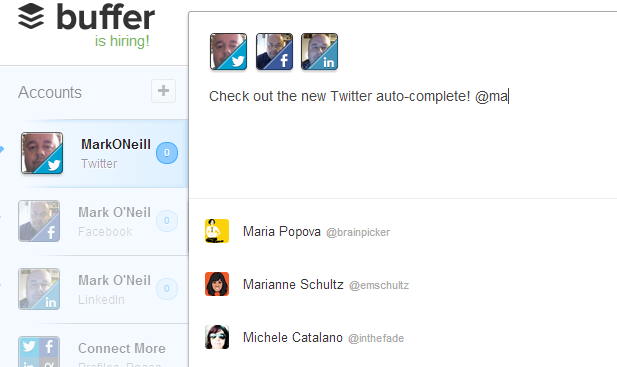 Buffer introduserer smart Twitter Auto-Complete twitterautocomplete1