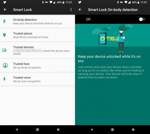 Slik holder du Android-telefonen din ulåst når du går Android på Body Smart Lock