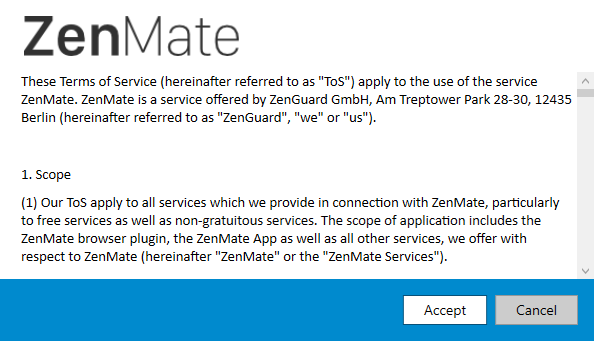 ZenMate VPN-gjennomgang: Meditere om ditt personvern ZenMate-gjennomgangsvilkår for oppsett