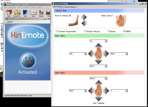 kinect som fjernkontroll